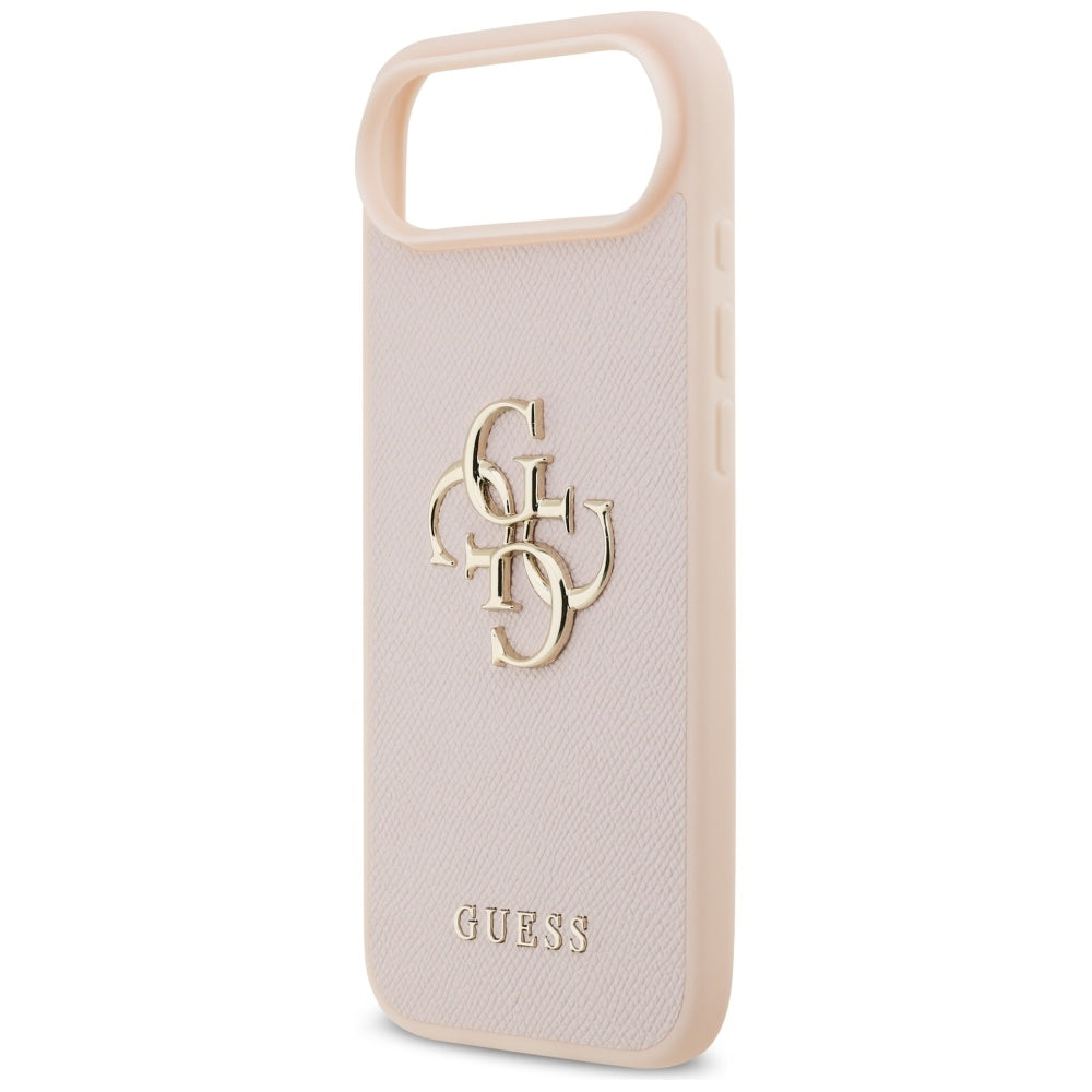 Suojakotelo Apple iPhone 17 Air, Guess, 4G Grained Big and Classic Logo, Pinkki