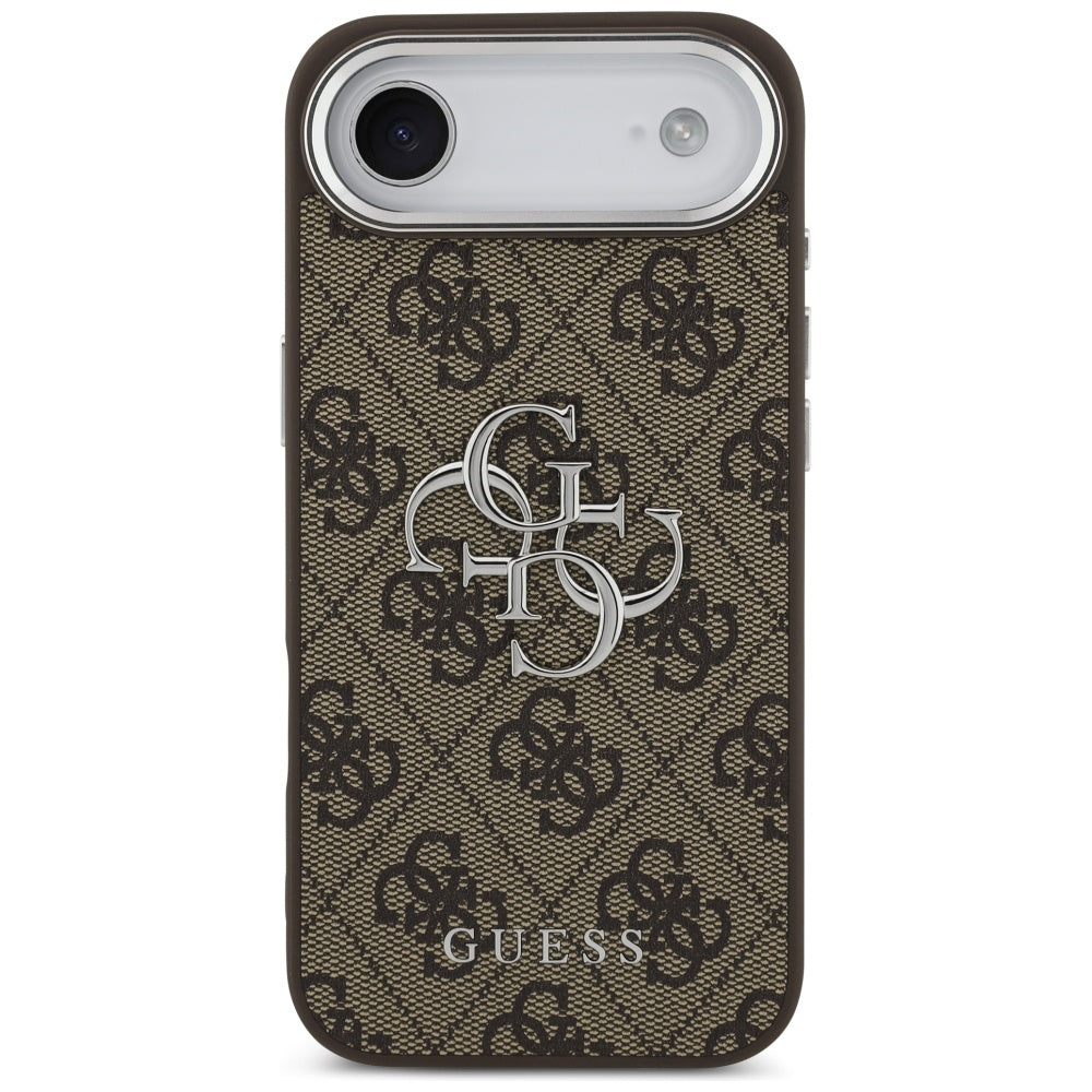 Suojakotelo Apple iPhone 17 Air, Guess, Big 4G Logo Classic, Ruskeahopea