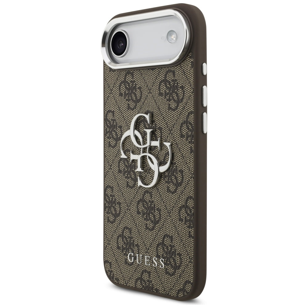 Suojakotelo Apple iPhone 17 Air, Guess, Big 4G Logo Classic, Ruskeahopea