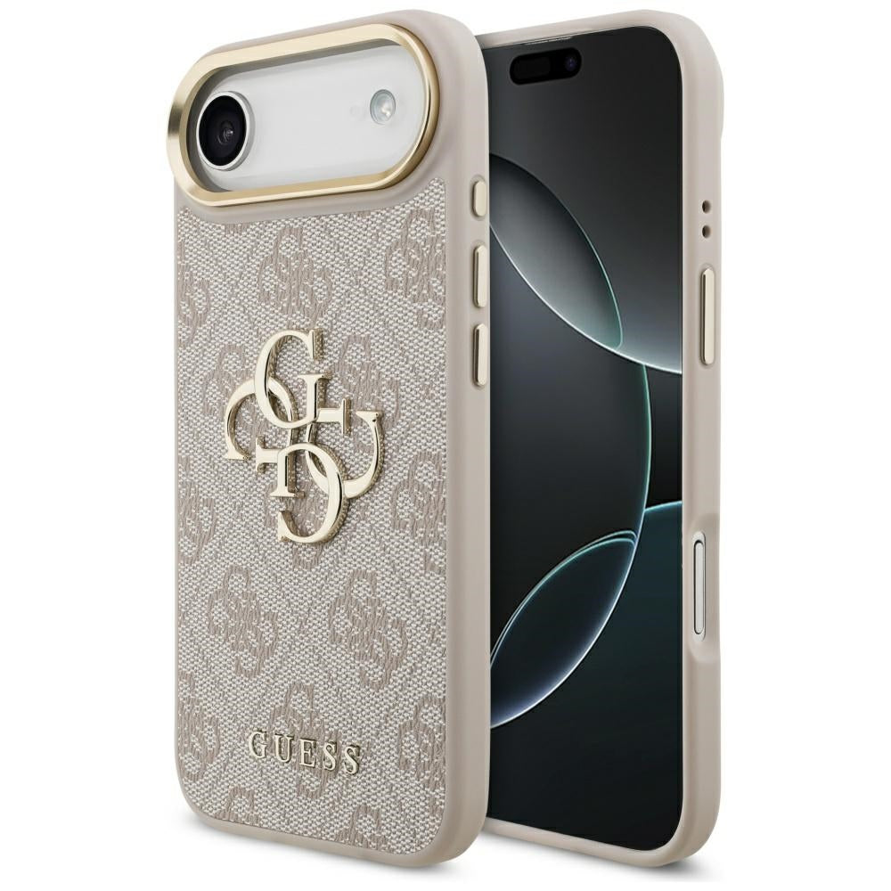 Kotelo Apple iPhone 17 Air:lle, Guess, Big 4G Logo Classic, Kultainen Vaaleanpunainen
