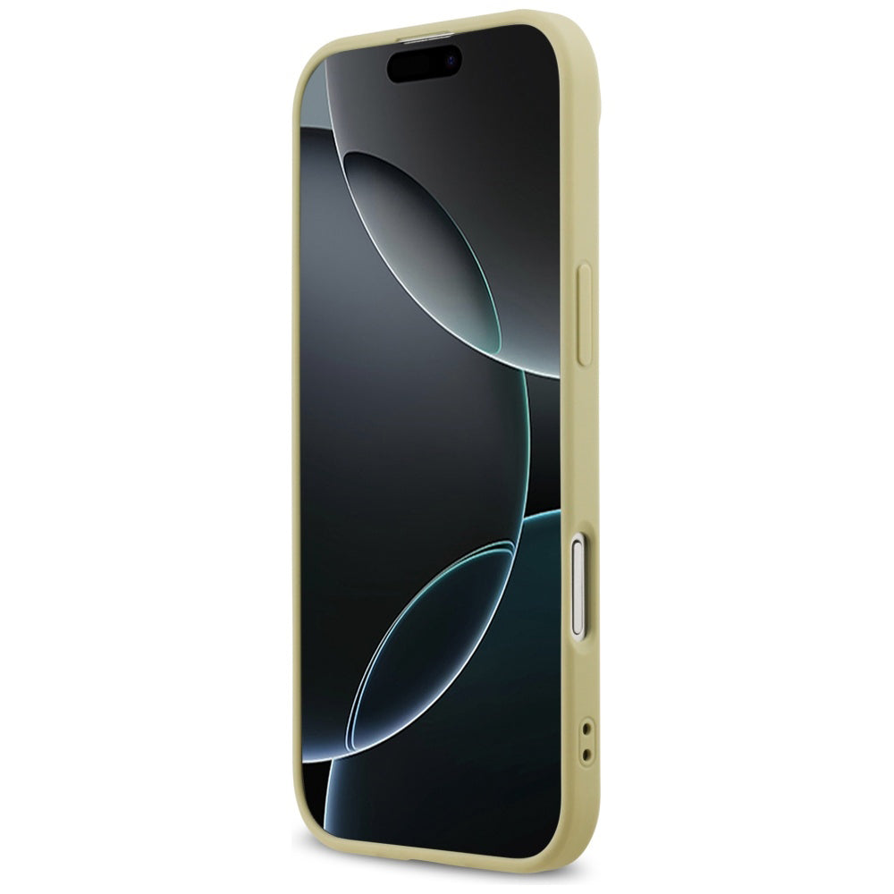 Kotelo Apple iPhone 17 Air, Guess, Fixed Glitter Big 4G, Kultainen