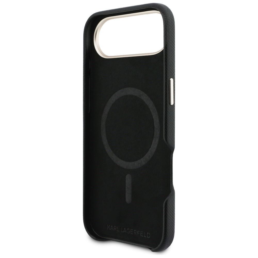 Kotelo Apple iPhone 17 Air:lle, Karl Lagerfeld, Karl Head Logo, Musta