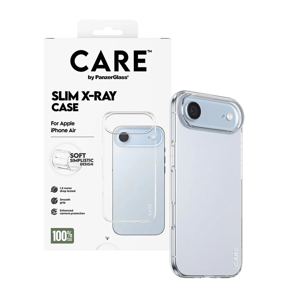 Suojakotelo Apple iPhone 17 Air, PanzerGlass, Care Fashionable X-ray, Läpinäkyvä