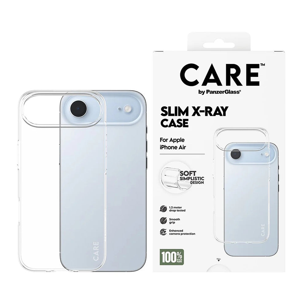 Suojakotelo Apple iPhone 17 Air, PanzerGlass, Care Fashionable X-ray, Läpinäkyvä