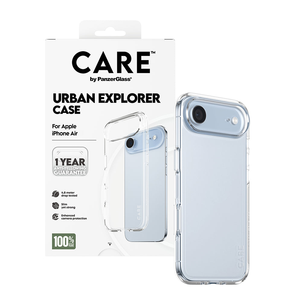 Suojakotelo Apple iPhone 17 Air:lle, PanzerGlass, Urban Explorer Care, Läpinäkyvä