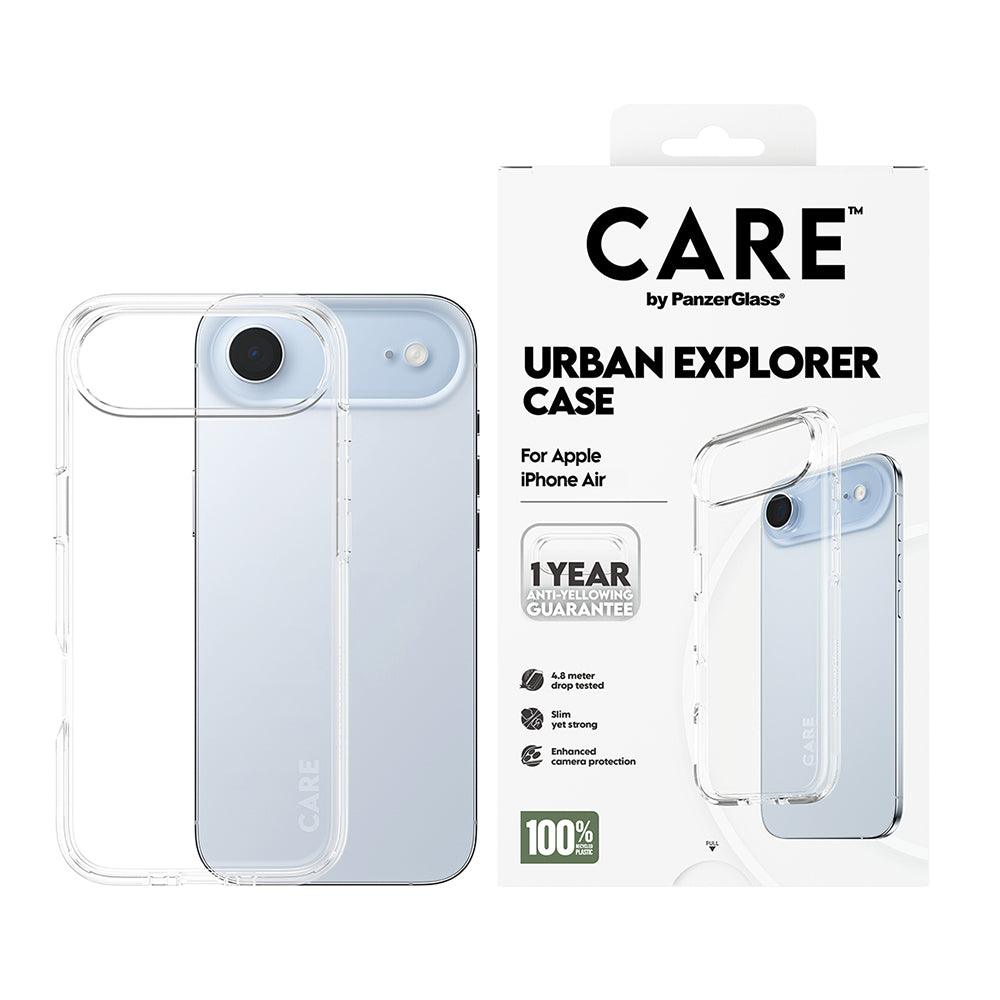 Suojakotelo Apple iPhone 17 Air:lle, PanzerGlass, Urban Explorer Care, Läpinäkyvä