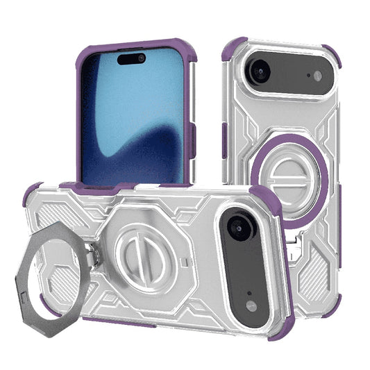 Kotelo Apple iPhone 17 Air:lle, Techsuit, Carbon Shield Pro, Violetti