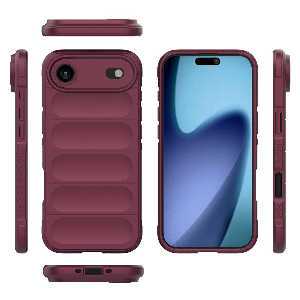 Kotelo Apple iPhone 17 Air, Techsuit, Magic Shield, Kirsikanpunainen