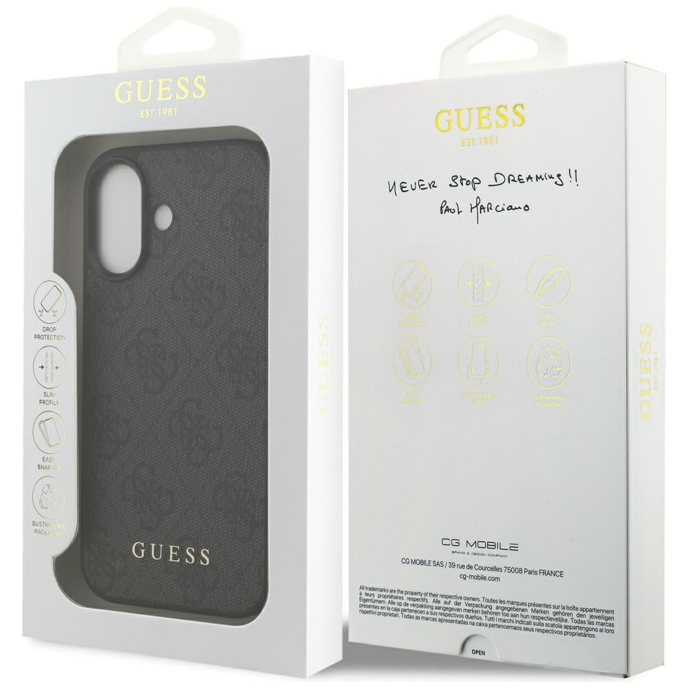 Suojakotelo Apple iPhone 17:lle, Guess, 4G Classic, Musta