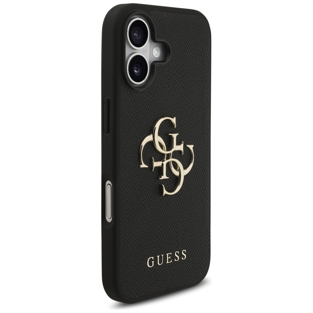 Suojakotelo Apple iPhone 17:lle, Guess, 4G Grained Big and Classic Logo, Musta