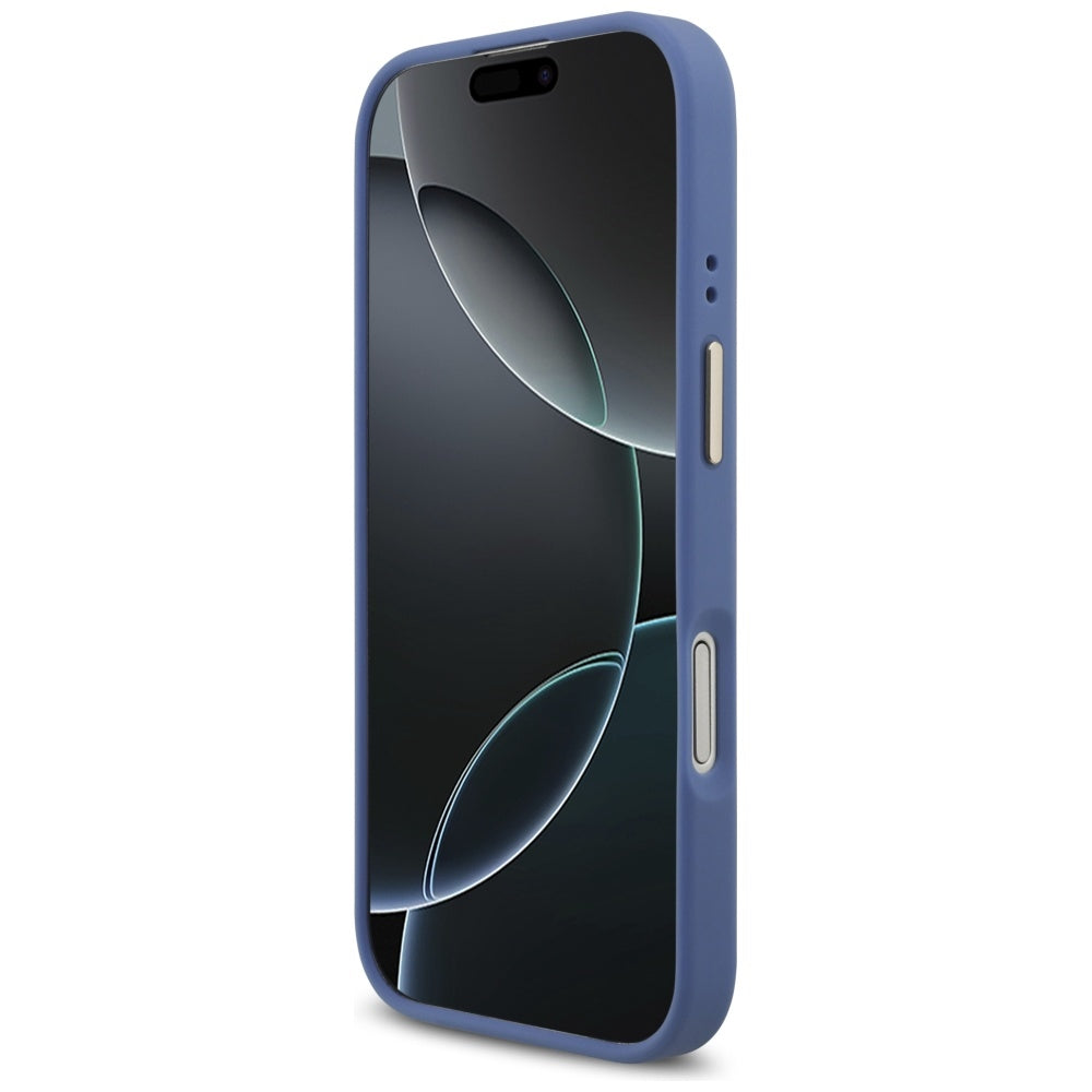 Case for Apple iPhone 17, Guess, 4G Strass Logo, Blue