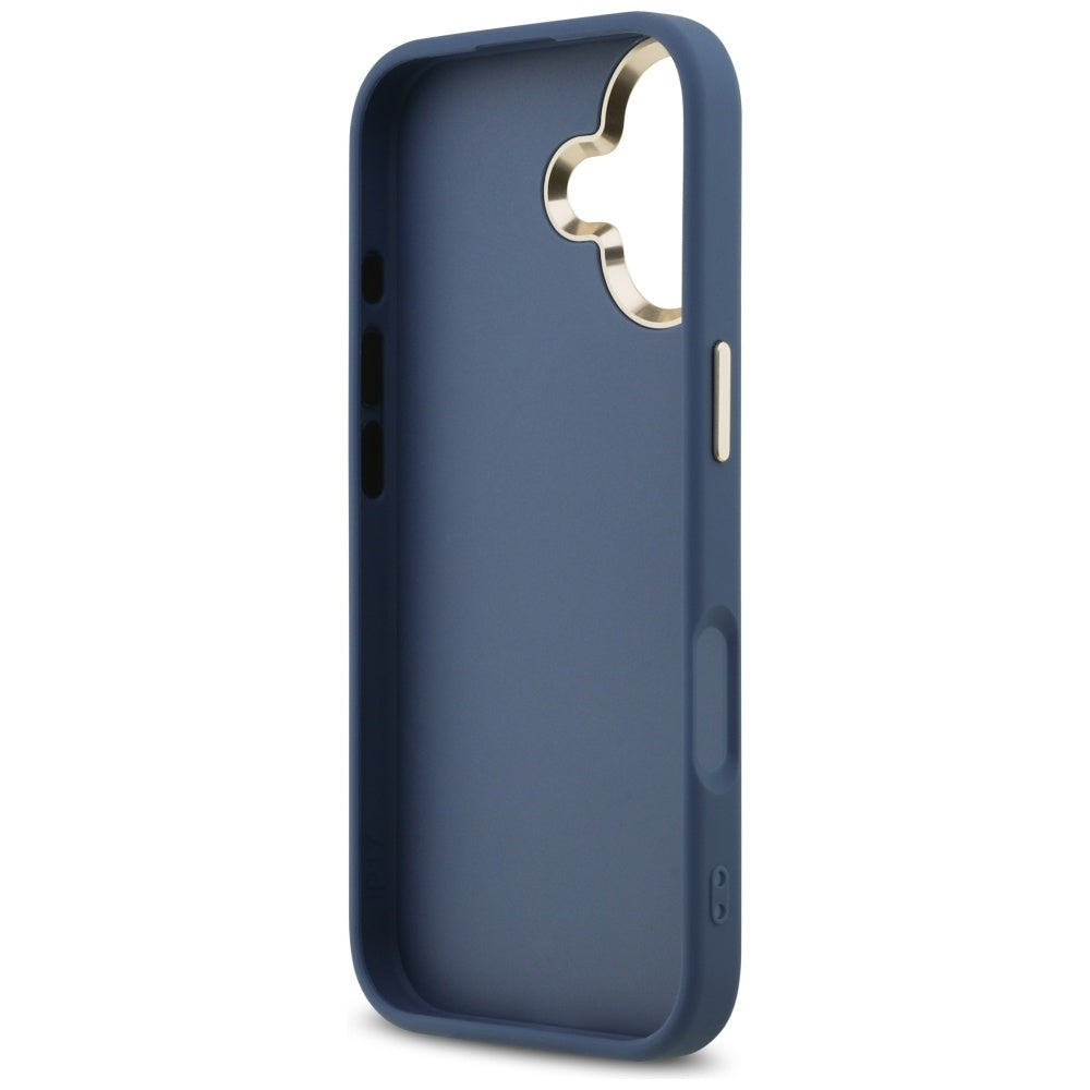 Suojakotelo Apple iPhone 17:lle, Guess, Big 4G Logo Classic, Kultaisensininen