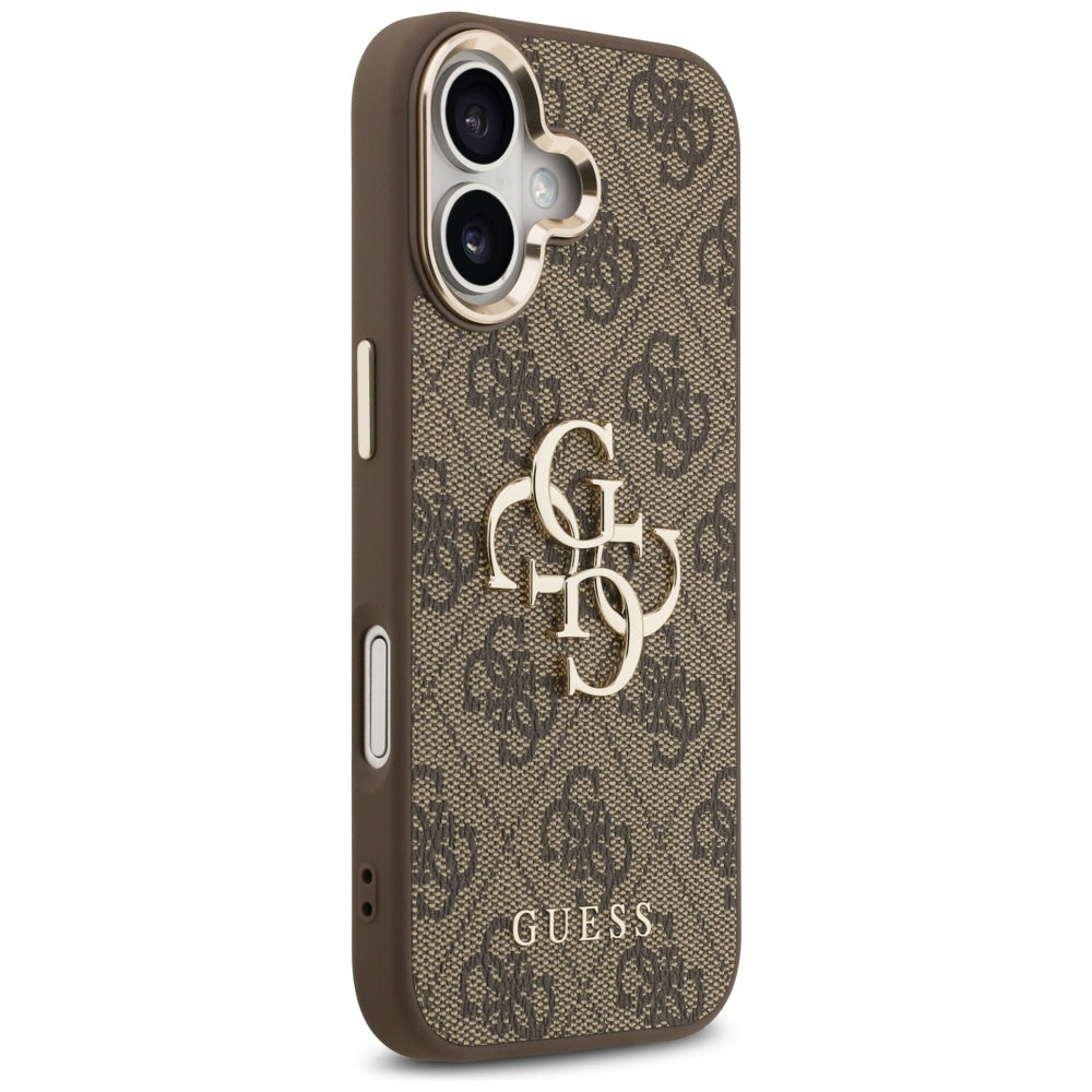 Suojakotelo Apple iPhone 17:lle, Guess, Big 4G Logo Classic, Kultainen Ruskea