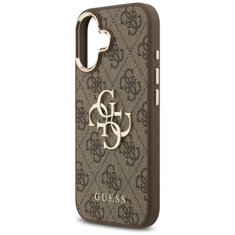 Suojakotelo Apple iPhone 17:lle, Guess, Big 4G Logo Classic, Kultainen Ruskea