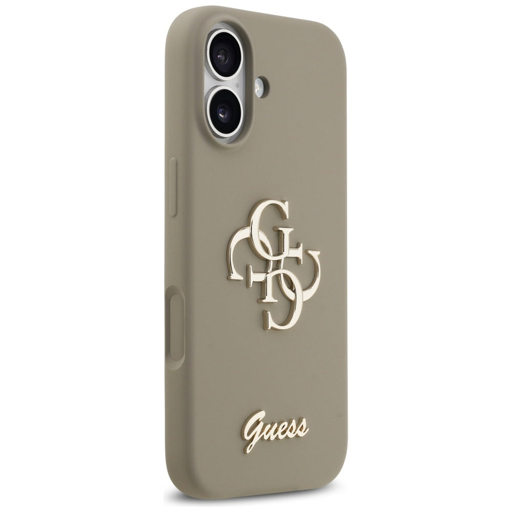 Kotelo Apple iPhone 17:lle, Guess, Big 4G Script, Ruskea