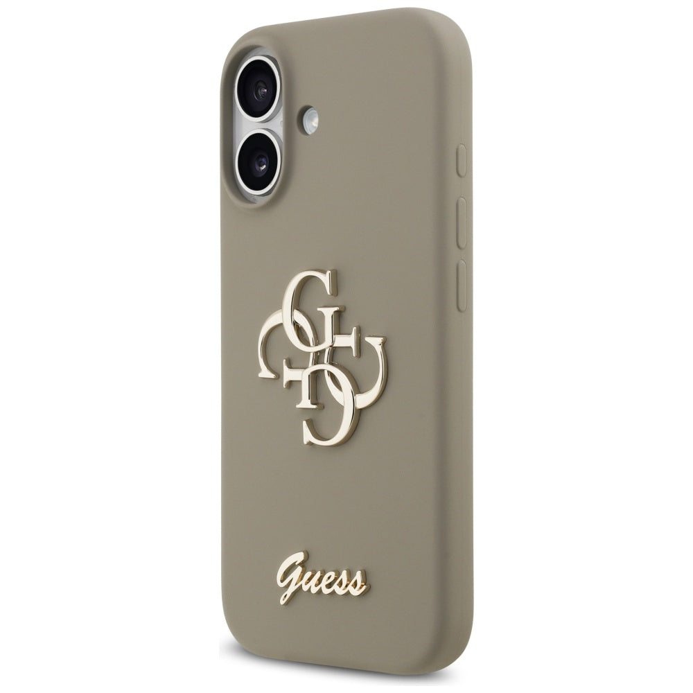 Kotelo Apple iPhone 17:lle, Guess, Big 4G Script, Ruskea