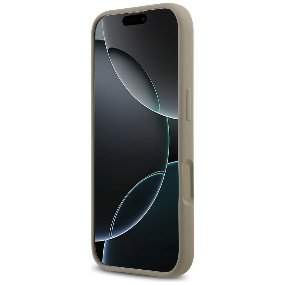 Kotelo Apple iPhone 17:lle, Guess, Big 4G Script, Ruskea