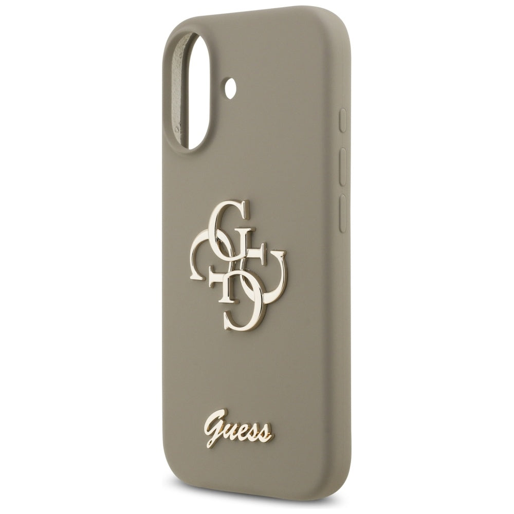 Kotelo Apple iPhone 17:lle, Guess, Big 4G Script, Ruskea