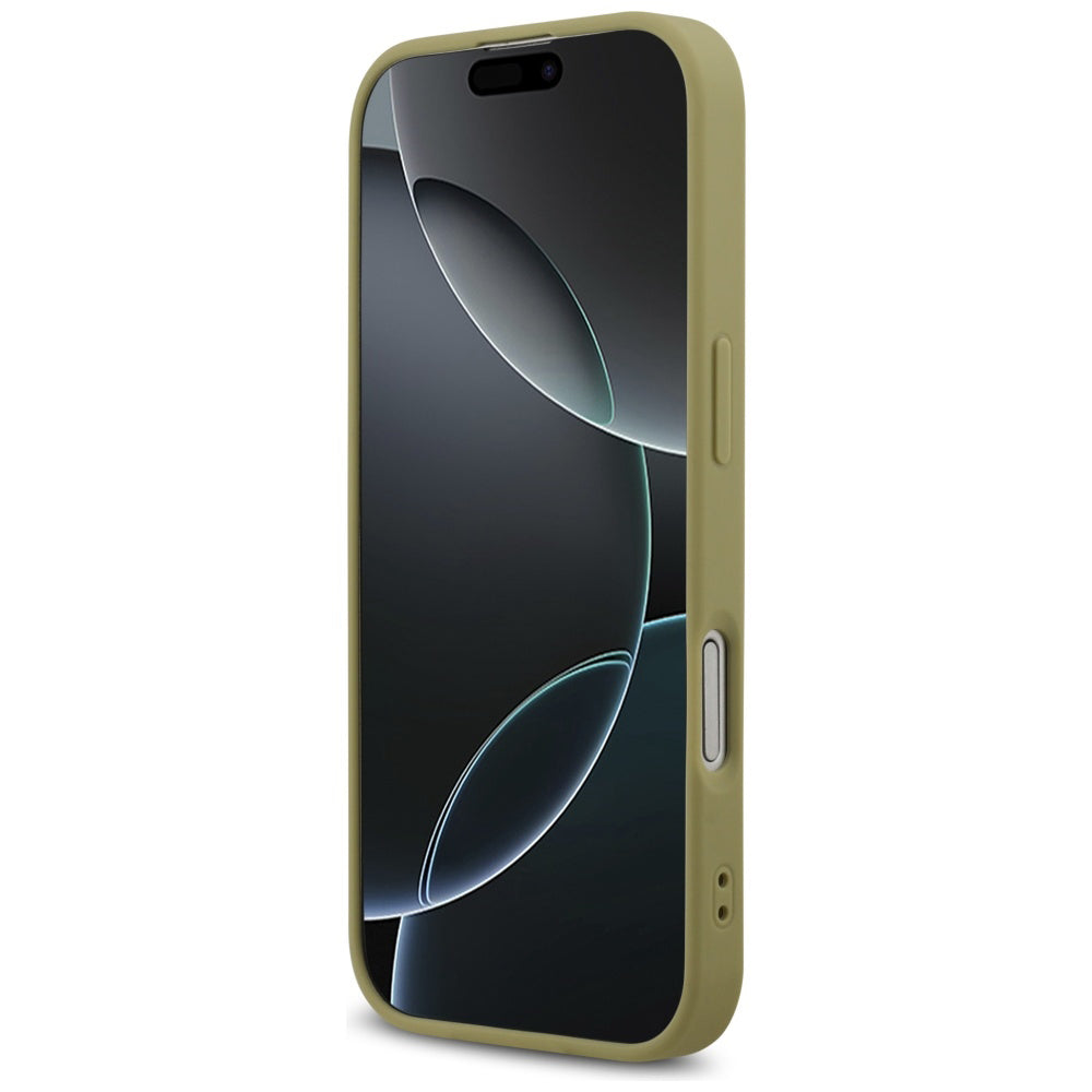 Suojakotelo Apple iPhone 17:lle, Guess, Fixed Glitter Big 4G, Kultainen