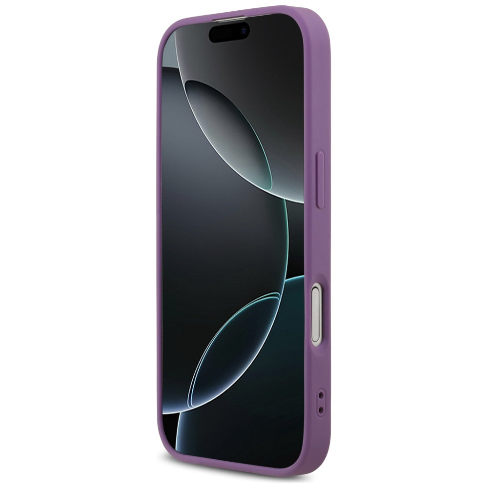 Suojakotelo Apple iPhone 17:lle, Guess, Fixed Glitter Big 4G, Violetti