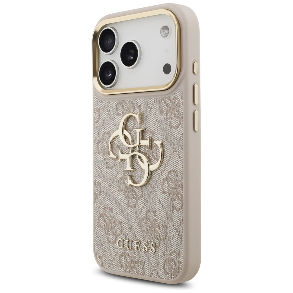 Suojakotelo Apple iPhone 17 Prolle, Guess, Big 4G Classic Logo with Big Strap, Pinkki