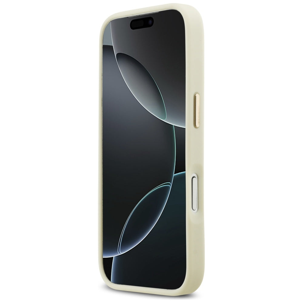 Kotelo Apple iPhone 17 Prolle, Karl Lagerfeld, Script Logo, Beige