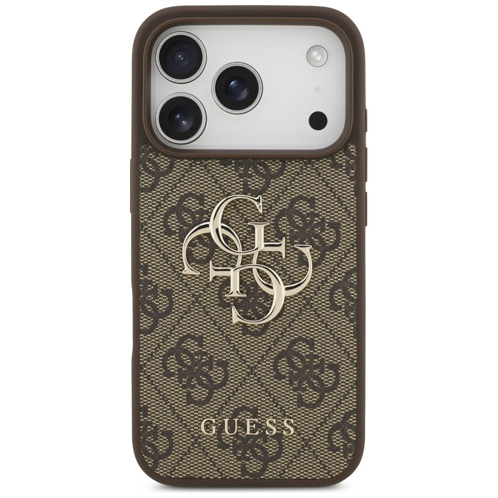 Suojakotelo Apple iPhone 17 Pro Max, Guess, 4G Big Logo, Ruskea