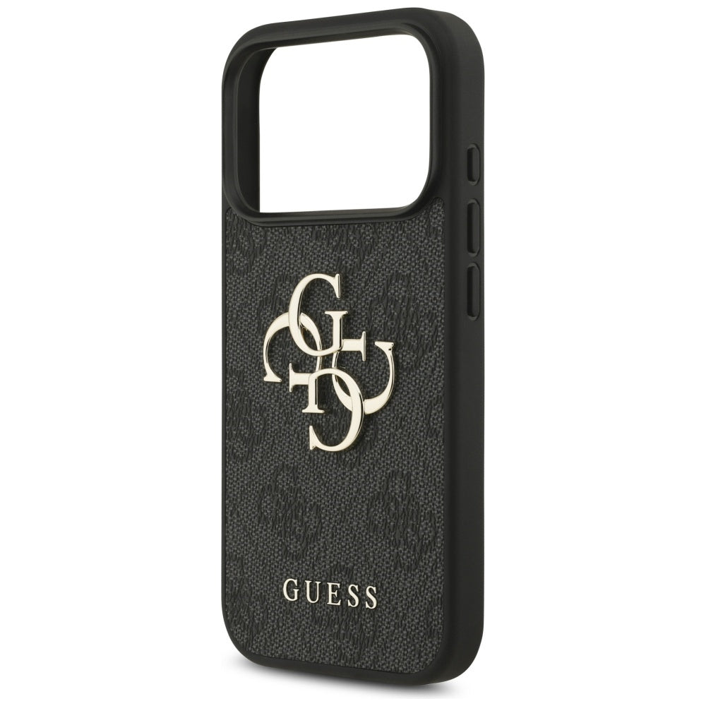 Suojakotelo Apple iPhone 17 Pro Max, Guess, 4G Big Logo, Musta