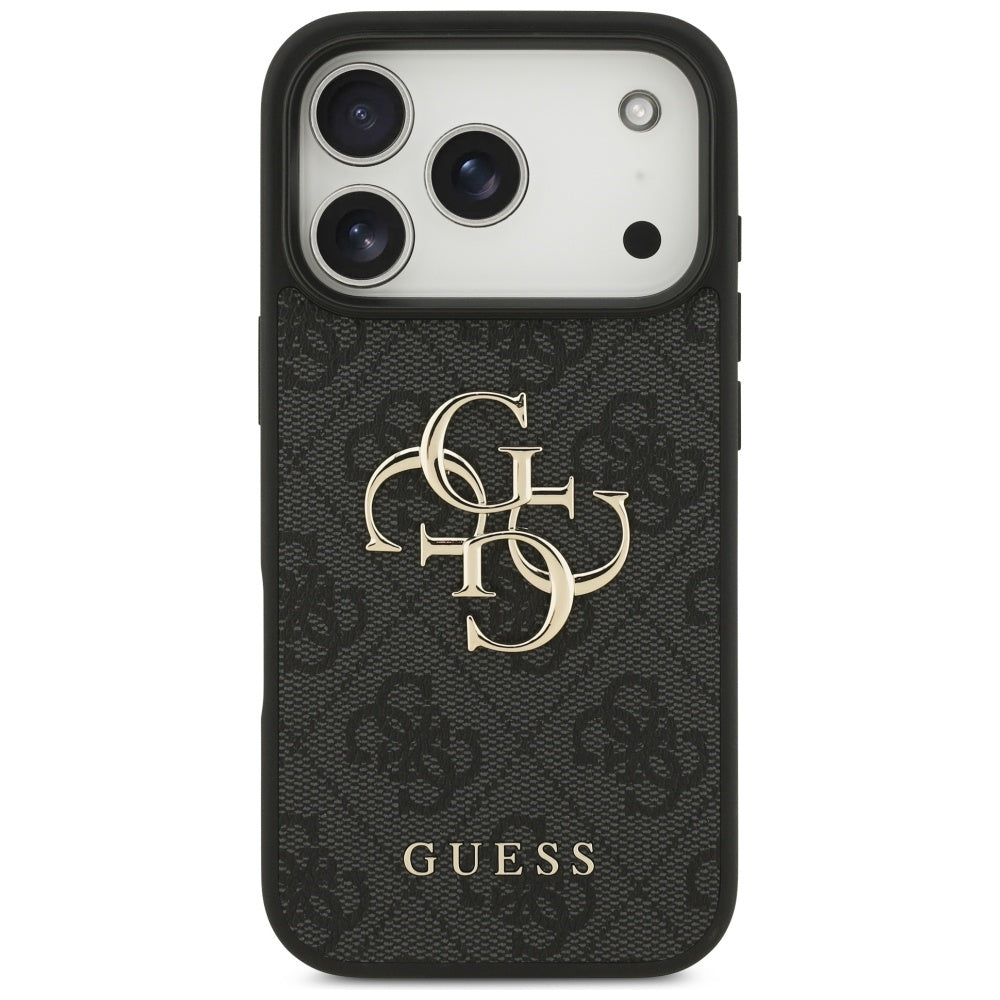 Suojakotelo Apple iPhone 17 Pro Max, Guess, 4G Big Logo, Musta
