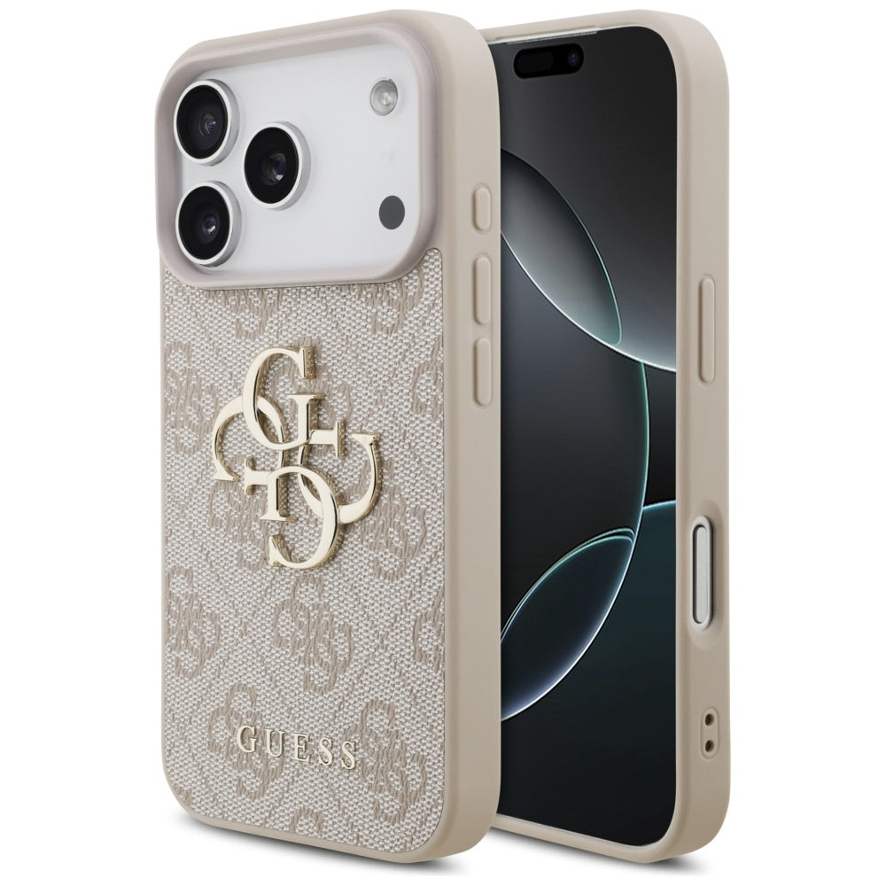 Kotelo Apple iPhone 17 Pro Maxille, Guess, 4G Big Logo, Pinkki