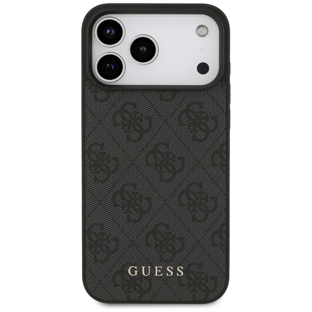 Suojakotelo Apple iPhone 17 Pro Max, Guess, 4G Classic, Musta