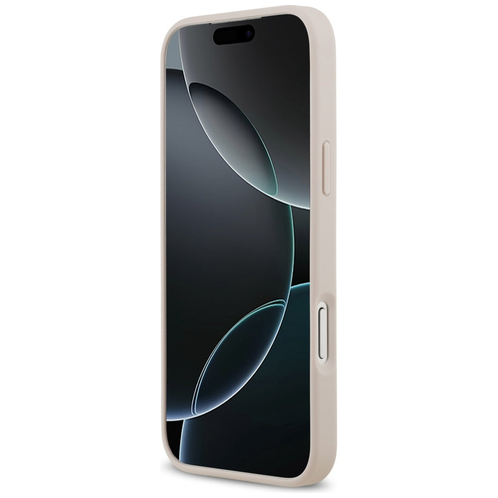 Suojakotelo Apple iPhone 17 Pro Max, Guess, 4G Double Card Triangle, Pinkki