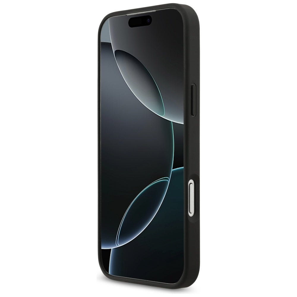 Suojakotelo Apple iPhone 17 Pro Maxille, Guess, 4G Grained Big and Classic Logo, Musta