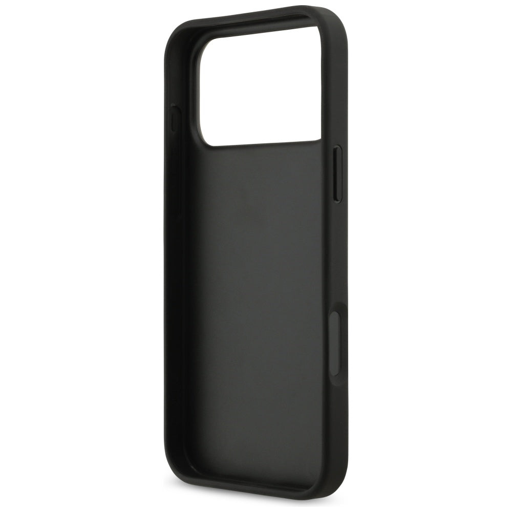 Suojakotelo Apple iPhone 17 Pro Maxille, Guess, 4G Grained Big and Classic Logo, Musta