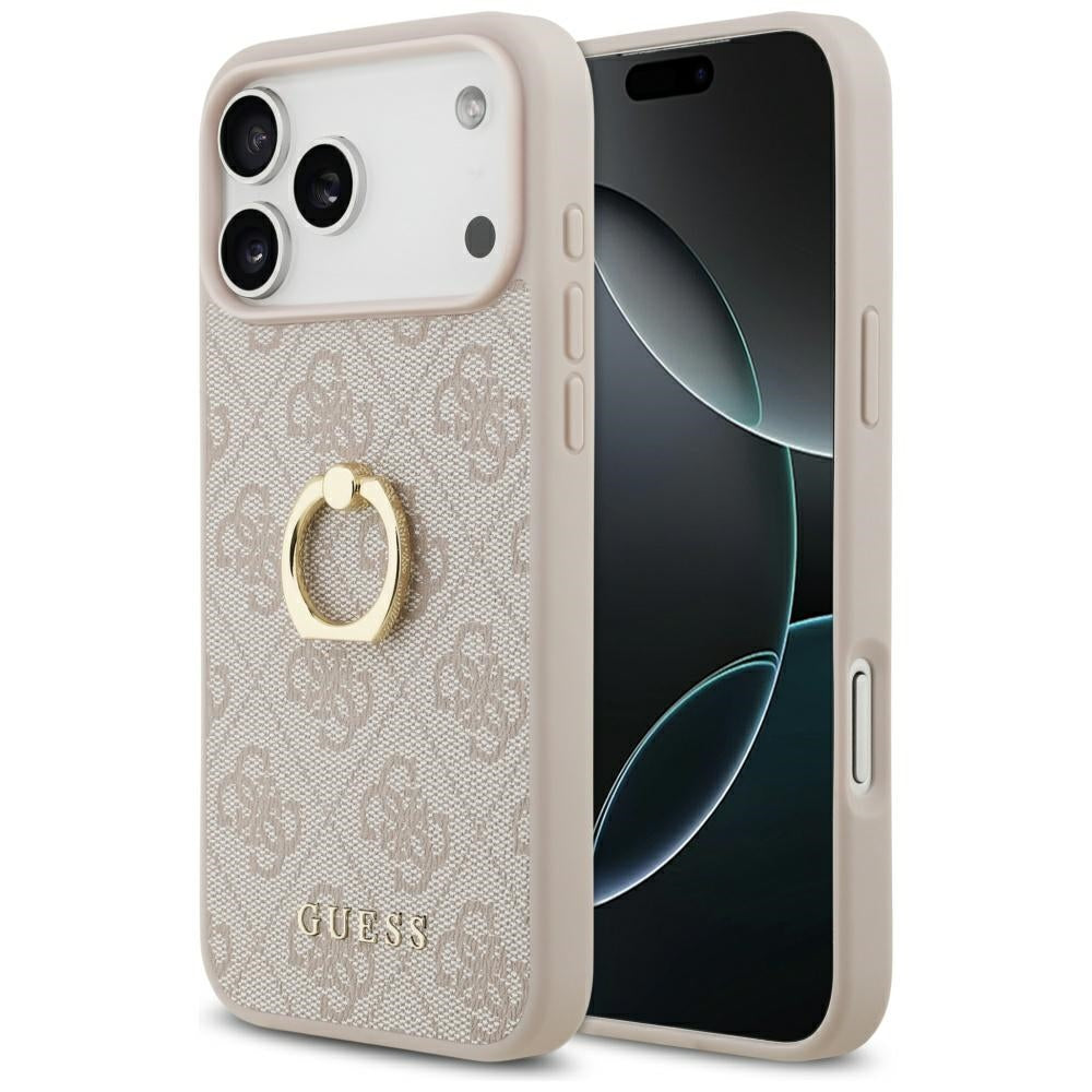 Suojakotelo Apple iPhone 17 Pro Maxille, Guess, 4G-rengasteline, Pinkki
