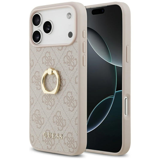 Suojakotelo Apple iPhone 17 Pro Maxille, Guess, 4G-rengasteline, Pinkki