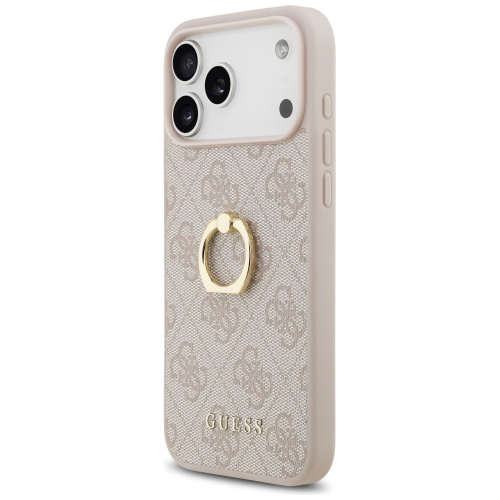 Suojakotelo Apple iPhone 17 Pro Maxille, Guess, 4G-rengasteline, Pinkki
