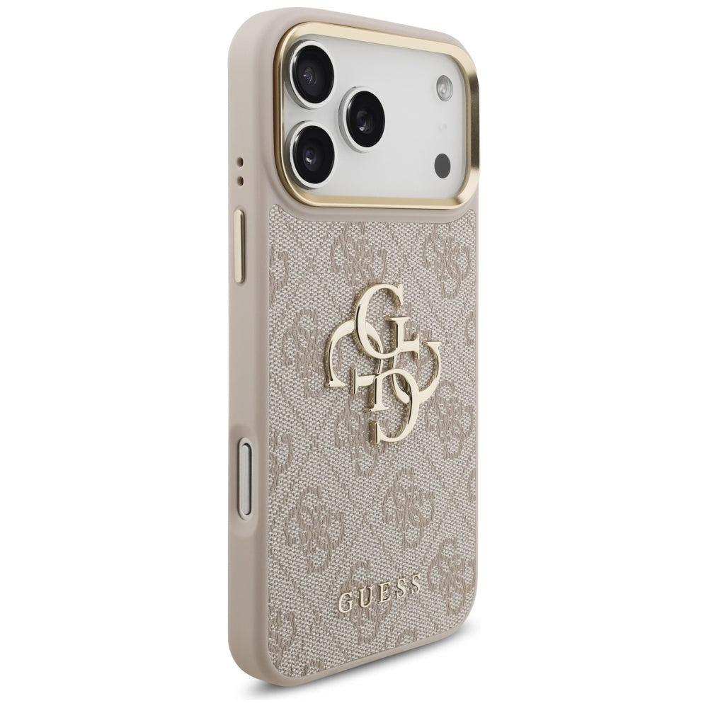 Suojakotelo Apple iPhone 17 Pro Maxille, Guess, Big 4G Classic Logo with Big Strap, Pinkki