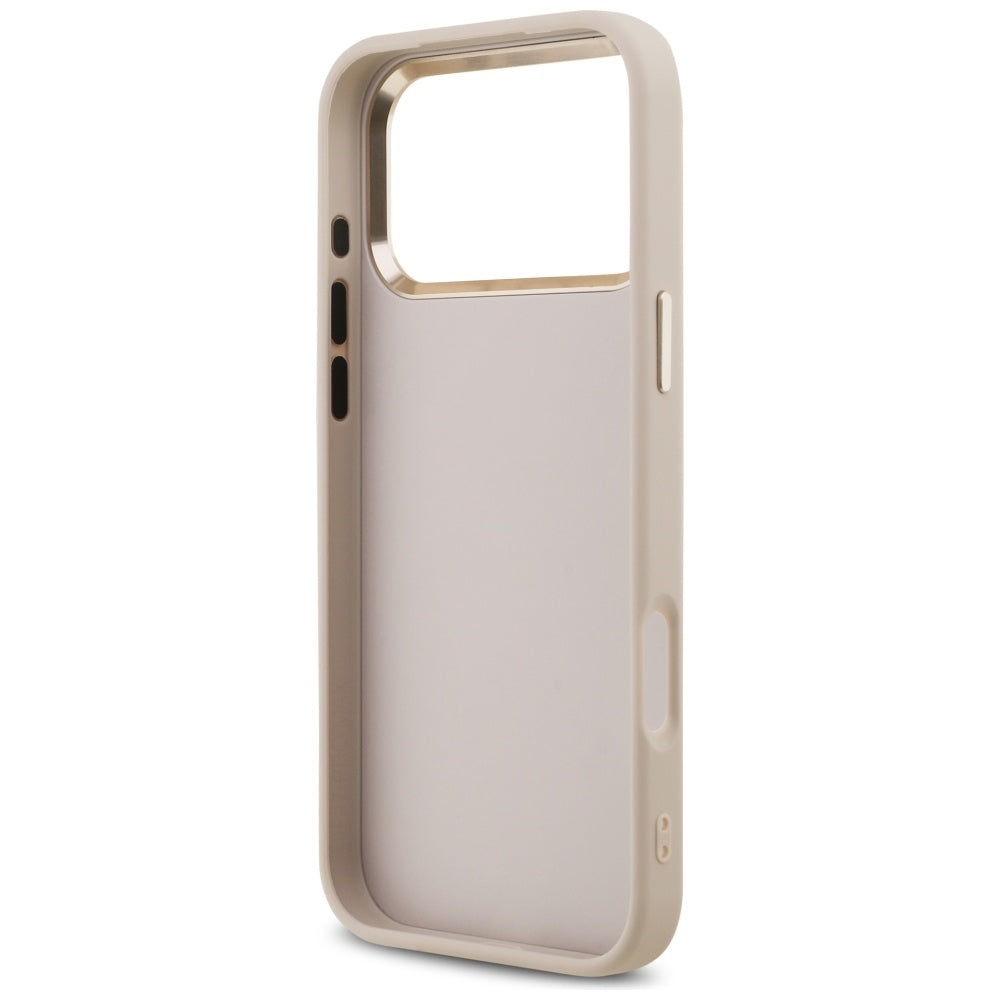 Kotelo Apple iPhone 17 Pro Max:lle, Guess, Big 4G Logo Classic, Kultainen Vaaleanpunainen