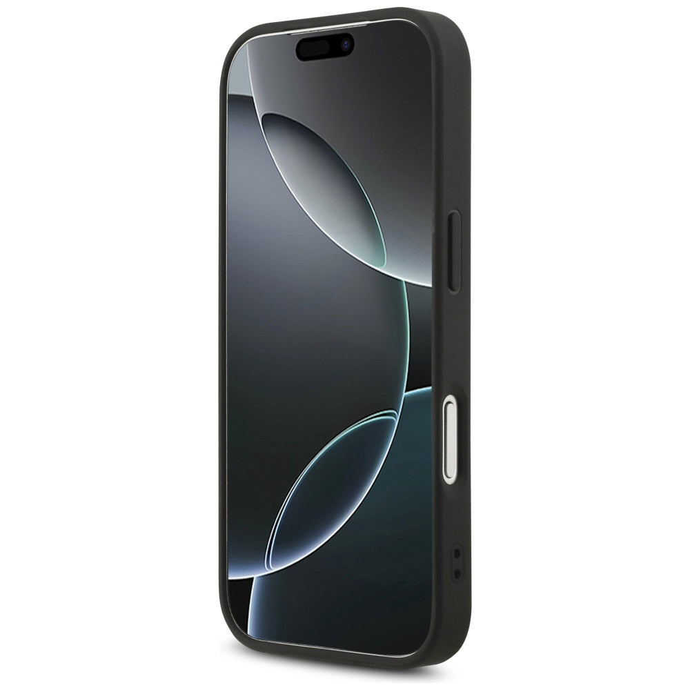 Suojakotelo Apple iPhone 17 Pro Max, Guess, Fixed Glitter Big 4G, Musta