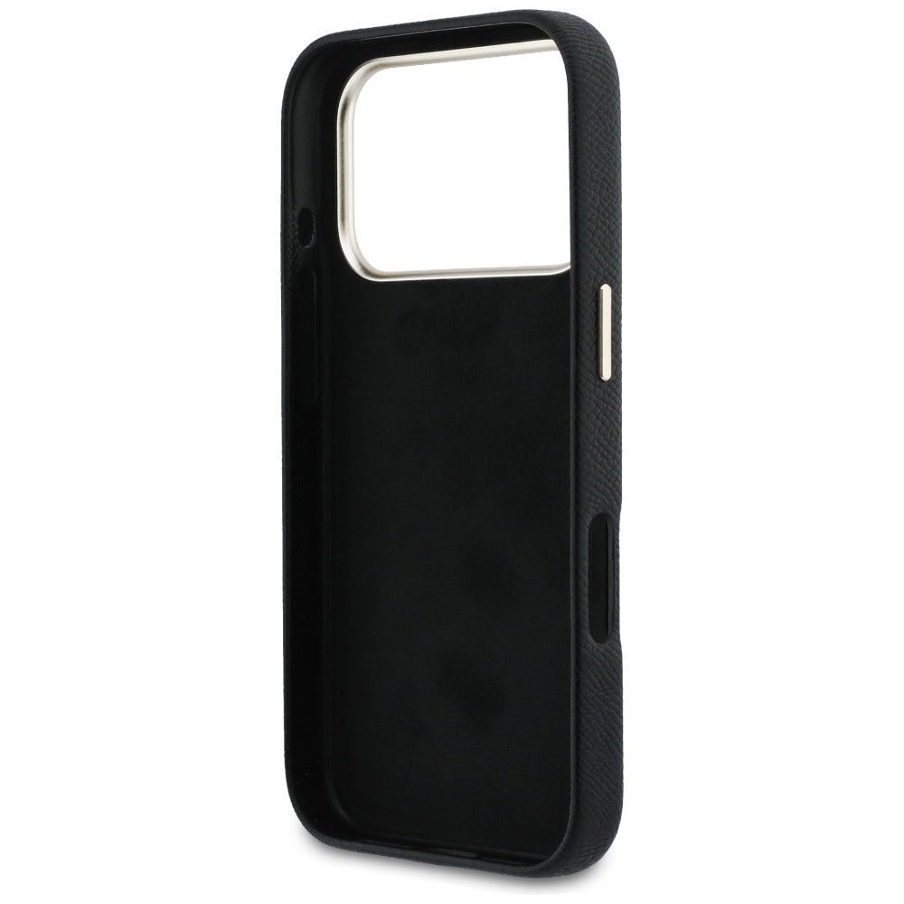 Suojakotelo Apple iPhone 17 Pro Max:lle, Guess, Resin Logo, Musta