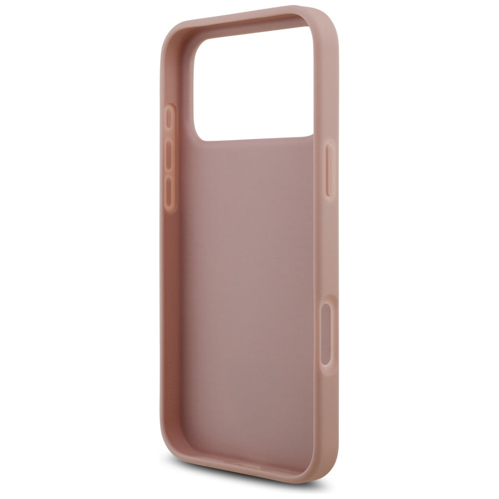 Kotelo Apple iPhone 17 Pro Max:lle, Guess, Rhinestone Triangle Logo, Pinkki