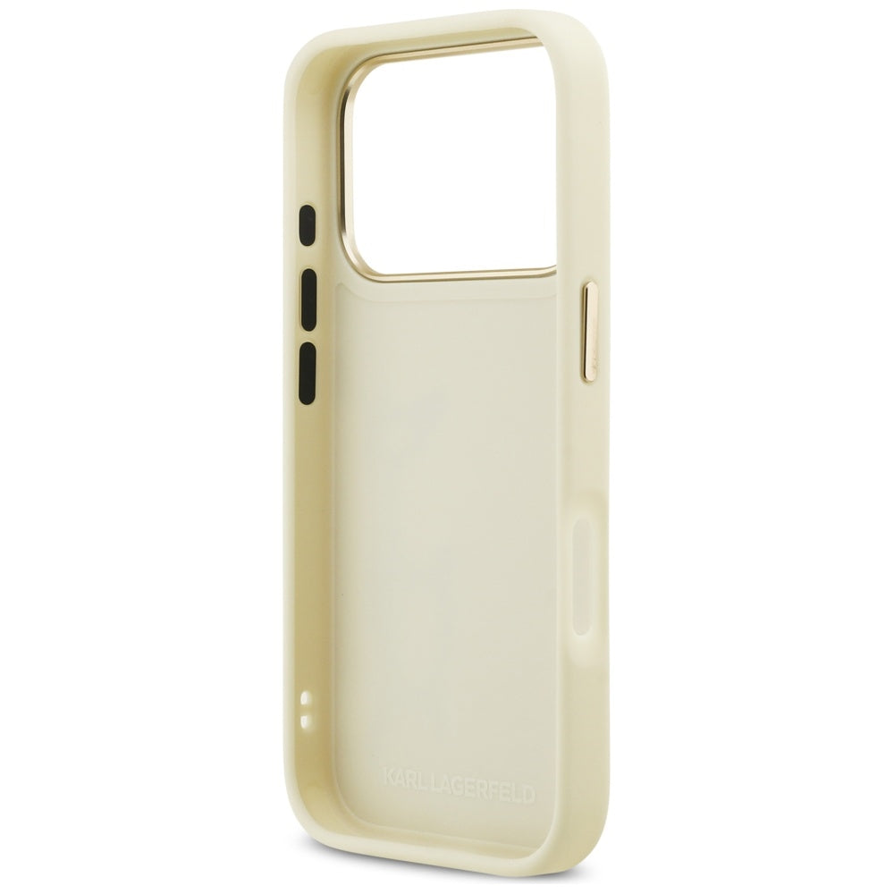 Kotelo Apple iPhone 17 Pro Max:lle, Karl Lagerfeld, Script Logo, Beige