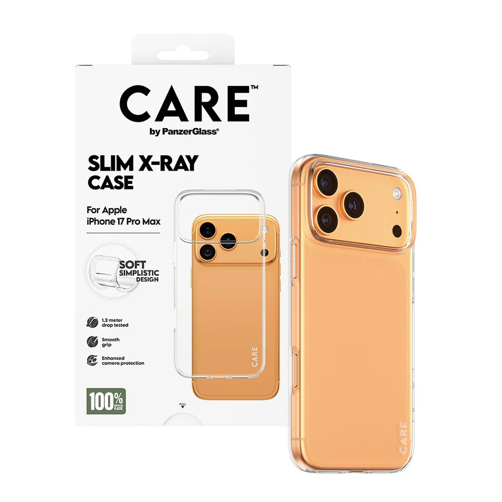 Kotelo Apple iPhone 17 Pro Max:lle, PanzerGlass, Care Fashionable X-ray, Läpinäkyvä