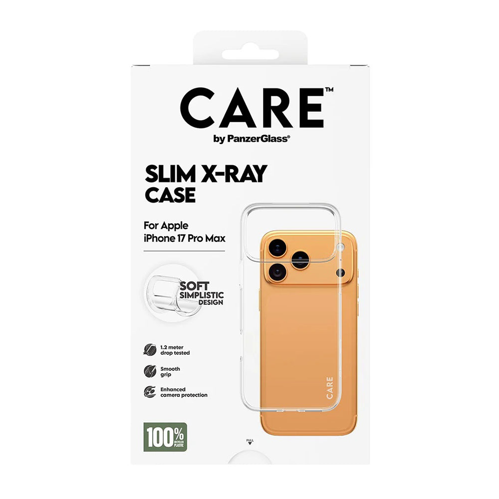 Kotelo Apple iPhone 17 Pro Max:lle, PanzerGlass, Care Fashionable X-ray, Läpinäkyvä