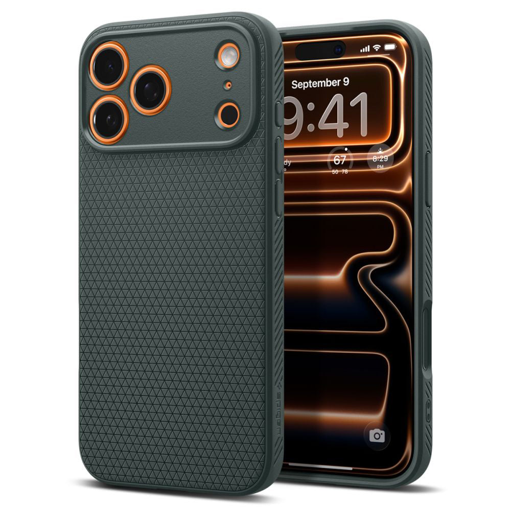 Suojakotelo Apple iPhone 17 Pro Max, Spigen, Liquid Air, Vihreä ACS10267