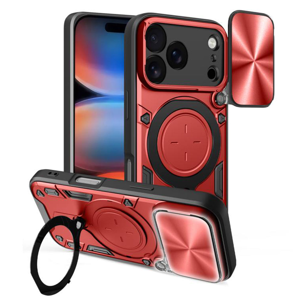 Kotelo Apple iPhone 17 Pro Max:lle, Techsuit, CamGuard Pro, Punainen