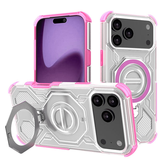 Kotelo Apple iPhone 17 Pro Max, Techsuit, Carbon Shield Pro, Pinkki
