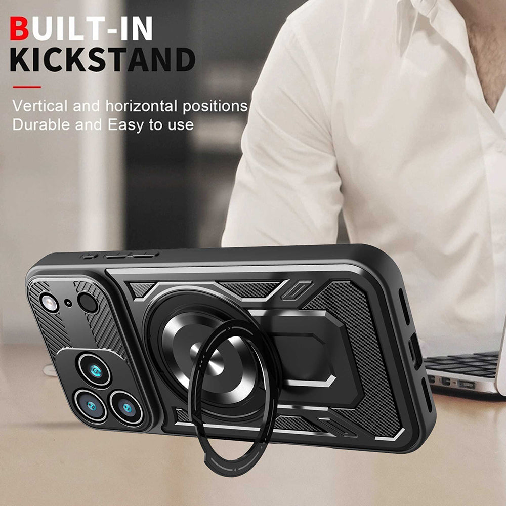 Kotelo Apple iPhone 17 Pro Max:lle, Techsuit, RuggedCam, Violetti