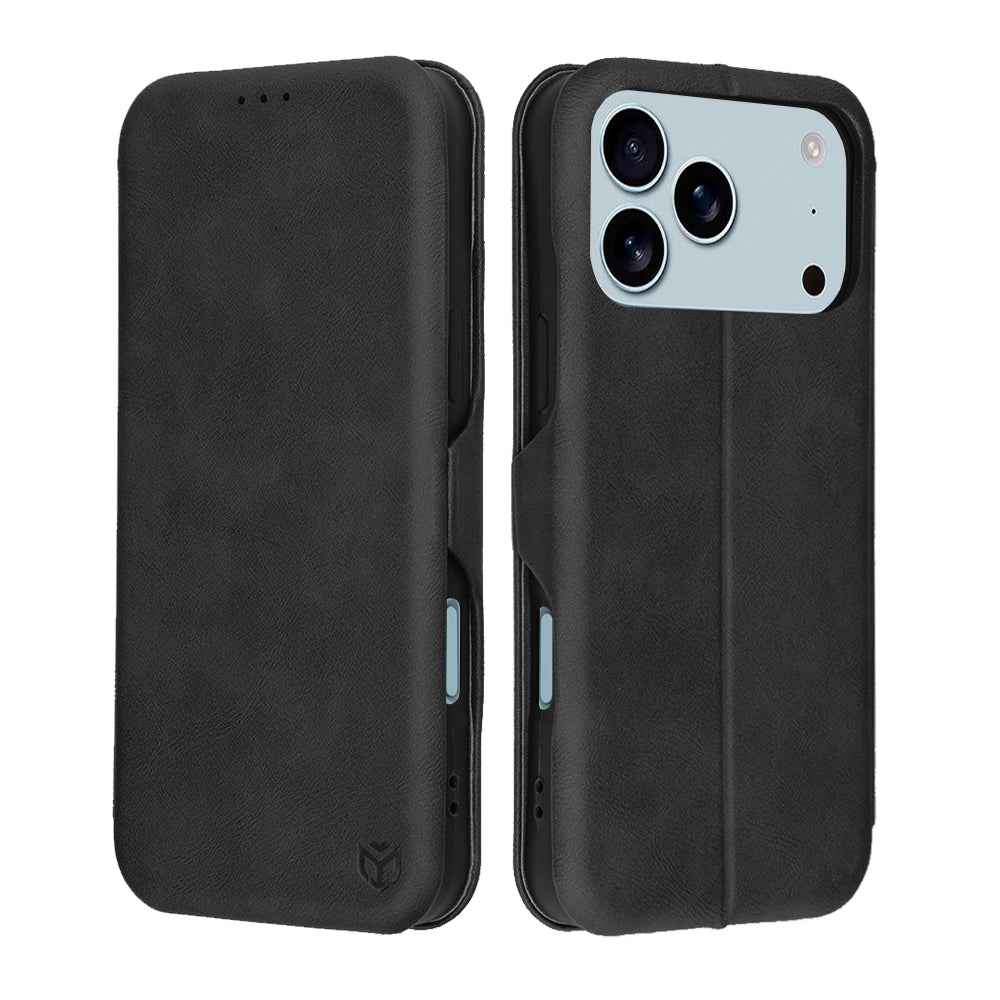 Kotelo Apple iPhone 17 Pro Max, Techsuit, Safe Wallet Plus, Musta